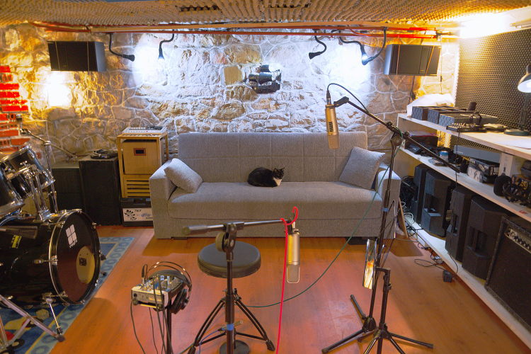 Sala de grabación en WASGE estudios.